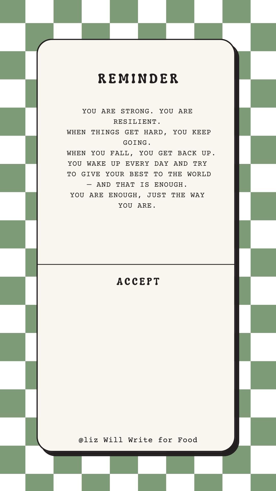 Everything will be okay