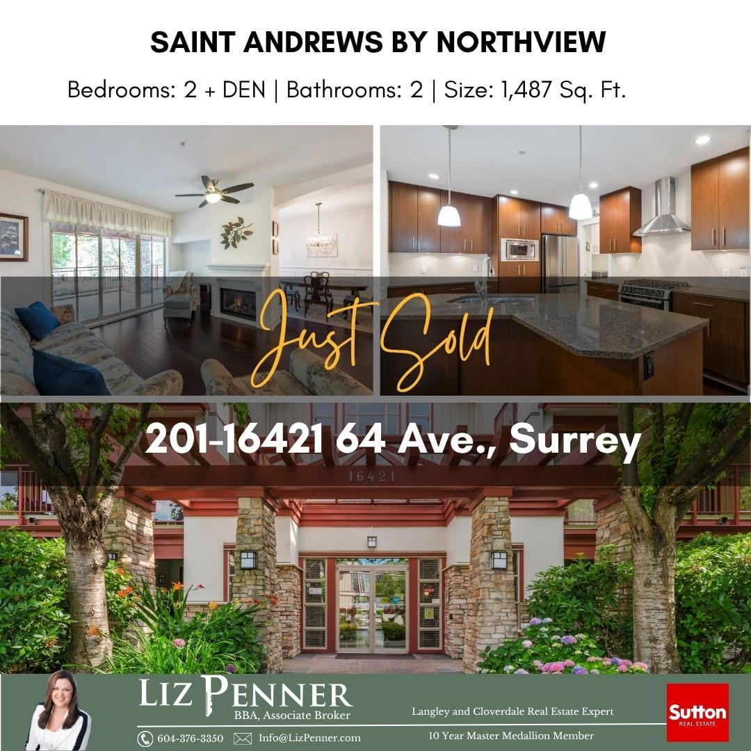JUST SOLD! Luxury 2 bedroom Corner Condo in Cloverdale